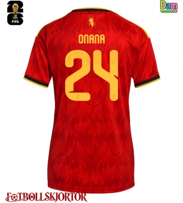 Belgien Amadou Onana #24 Hemmatröja Dam VM 2026 Kortärmad